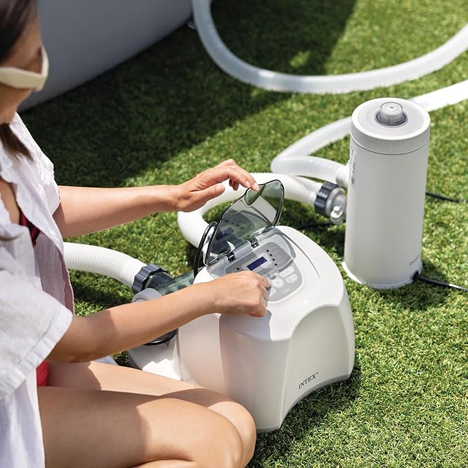 INTEX QS700 Krystal Clear Saltwater Chlorine System, 8500 Gal Above Ground Pools
