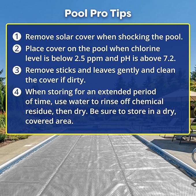 In The Swim 18' Ultra Silver Round Solar Pool Cover 16 Mil for Solar Heating Above Ground Pools and Inground Pools