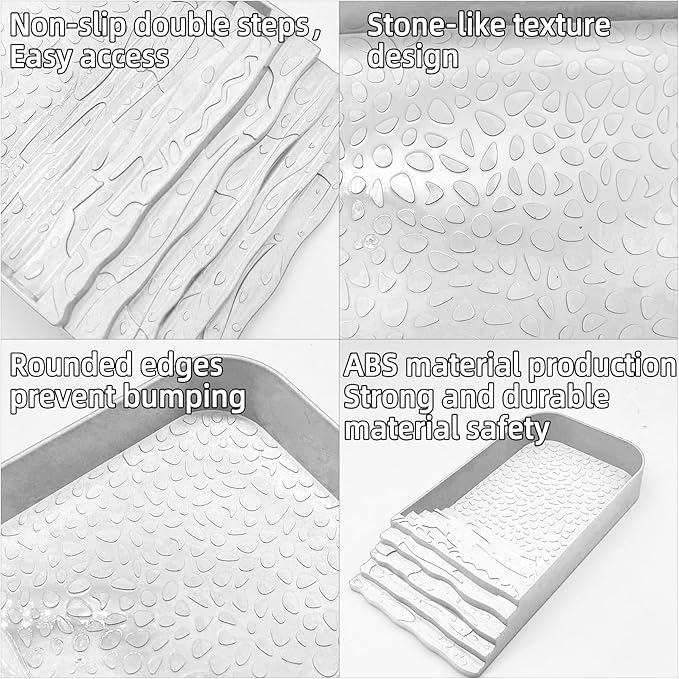 3 PCS Reptile Water Dish, Leaf Reptile Water Bowl, Amphibians Habitat Yellow Tortoise Water Dish with Climbing Ramp for Turtle, Gecko, Snake, Bearded Dragon, Lizard