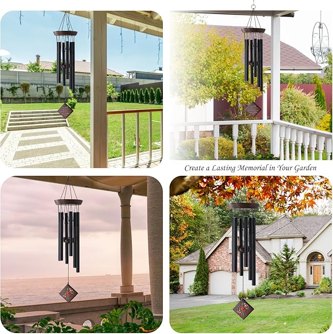 ASTARIN Wind Chimes for Outside,28'' Memorial Wind Chimes Sympathy Wind Chimes for Loss of Loved One Cardinal Memorial Wind Chime Bereavement Condolence Gifts for Loss of Mother Father Husband