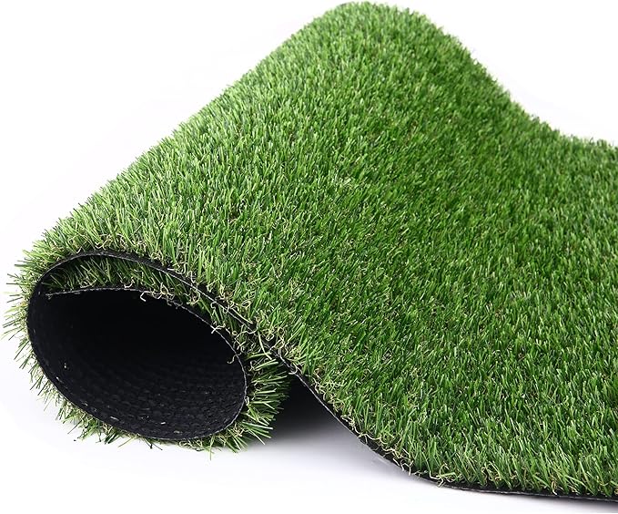 Artificial Grass Turf, 1ft x 52ft (52 ft²) 20mm Pile Height Indoor Outdoor Synthetic Realistic Faux Fake Astroturf Rug Carpet Mat for Balcony Decor Playground Patio Dogs