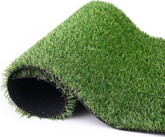 Artificial Grass Turf, 3ft x 49ft (147 ft²) 20mm Pile Height Indoor Outdoor Synthetic Realistic Faux Fake Astroturf Rug Carpet Mat for Balcony Decor Playground Patio Dogs