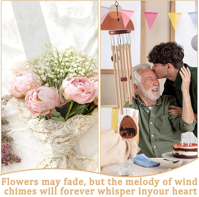 Grandpa Christmas Wind Chimes Gift - Regalos para Abuelo Wind Chimes in Spanish for El Mejor Abuelo Latino Best Grandpa Windchimes Gift for Grandfather Christmas Navidad Birthday Regalo Dia Del Padre