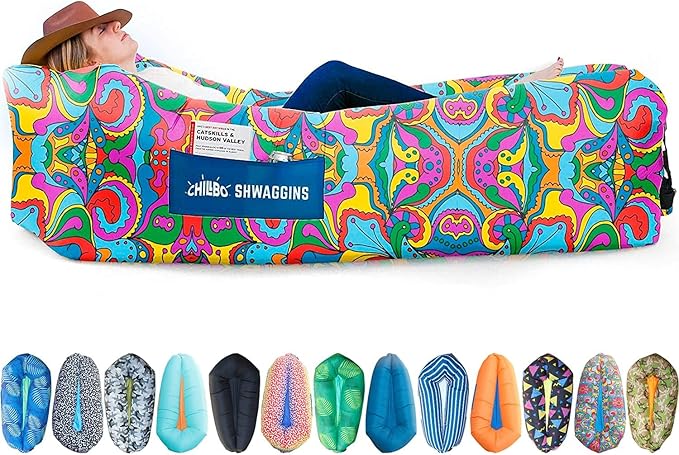 Chillbo Lazybone Inflatable Lounger - Ultimate Inflatable Couch for Maximum Chill - The Perfect Blow Up Couch for Music Festivals Or Lounger for Camping