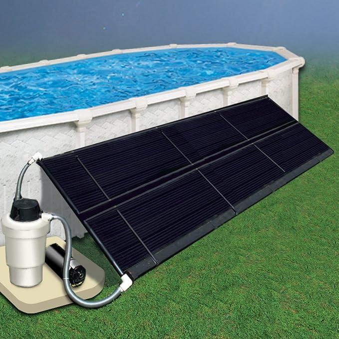 Doheny's Solar Pool Heating System for Above Ground Pools – Eco-Friendly – 5' x 10' Space Saver Collector Kit