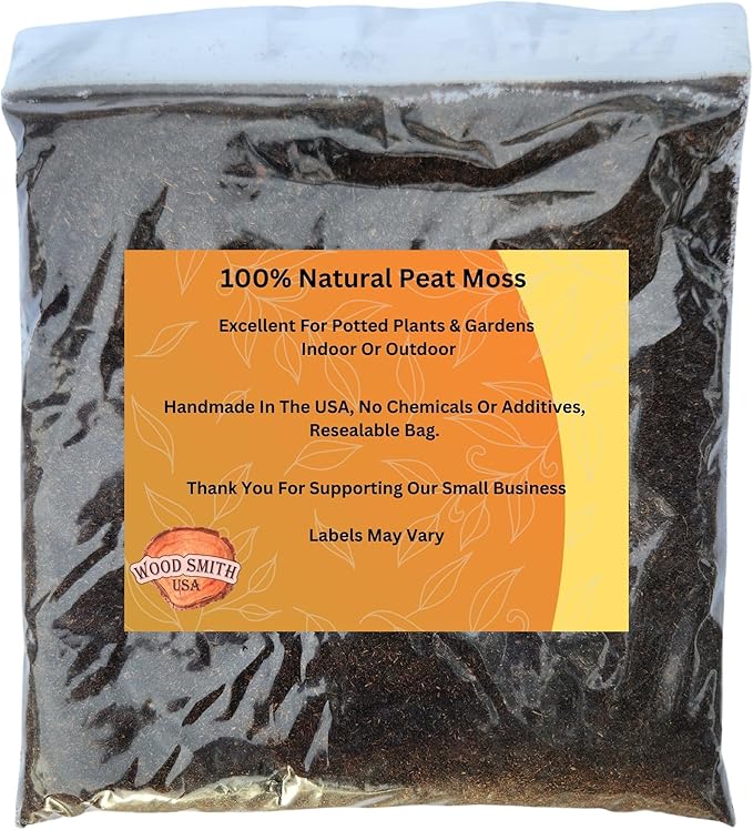 Premium Sphagnum Moss for Plants - 100% Organic Peat Moss, and Plant Soil Blend | Ideal Indoor Potting Soil for House Plants. 1 Quart