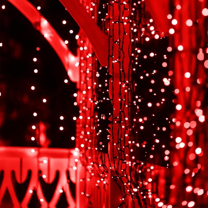 2 Pack Solar Christmas Lights Outdoor, 72FT 200 LED Solar String Lights with 8 Lighting Modes, IP65 Waterproof Solar Lights Outdoor for Xmas Garden Party Tree Decor