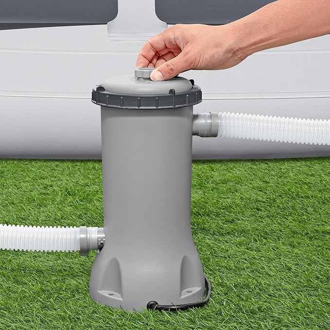 Bestway 530 GPH Filter Pump for Above Ground Swimming Pool with Type III-A/C Cartridge