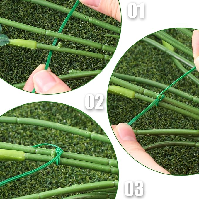 200PCS 8'' Garden Plastic Plant Twist Ties, Twine for Climbing Plants, Multi-Purpose Twist Ties for Bread, Cake Pop, Candy Bags, Cable Organization & Christmas Tree Gardening Decor(Green)
