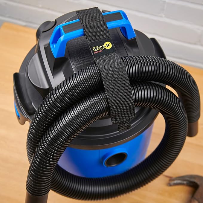 Twin-Straps by Wrap-It Storage - 12" (6-Pack) - Hook and Loop Hanging Cord Wrap for Multi-Purpose Cable and Hose Storage