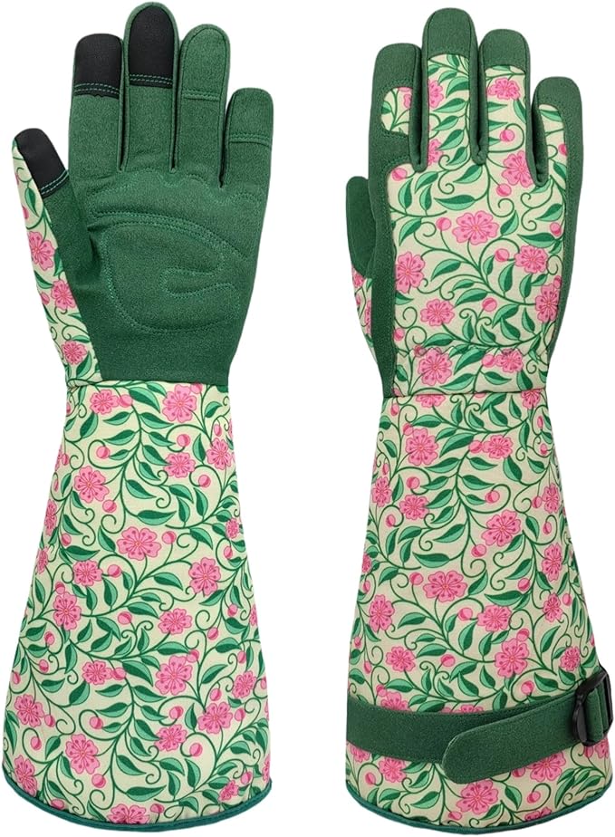 Long Gardening Garden Gloves,Thorn-proof&Puncture Resistance Rose Cactus Gauntlet Glove for Gardener,Gifts