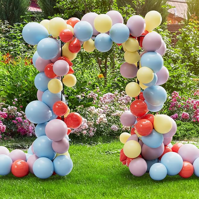 Garden Arch Trellis for Climbing Plants Outdoor 7.7 Ft Metal Garden Arbor with Planter Boxes Wedding Arches for Ceremony Christmas Decorations Pergola for Backyard, Lawn and Patio, Black