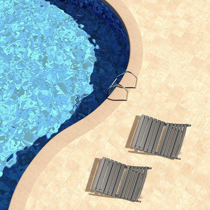 GREENVINES Folding-Xavier-Chair | Wave | Portable Adirondack-Chairs | HDPE Plastic | All Weather Fire-Pit Chair | Gray | for Beach Outdoor Deck Poolside Garden Patio Porch Fishing