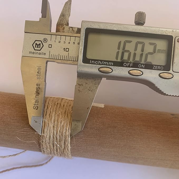 Quotidian Brown Natural 3 ply Jute Jute Twine Rolls 1/12" (0.2cm) 1000 Feet - Wrapping Picture Hanging Gardening