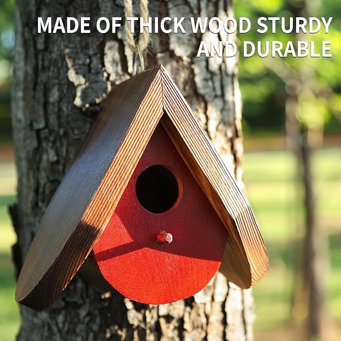 Hummingbird House for Outside. Hummingbird Gifts. Gardening Gifts for Women. Gifts for Bird Lovers. Hummingbird Nest （2 PCS） ZSHLXM