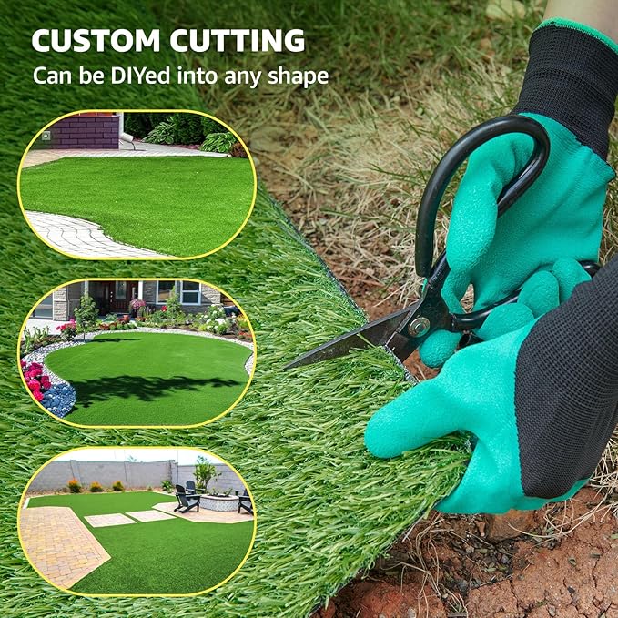 LOOBANI Synthetic Artificial Turf, Artificial Grass for Dog Potty with Drainage Holes, Fake Grass Rug for Garden Landscape Balcony Patio Backyard Decoration, 3 Feet x 5 Feet