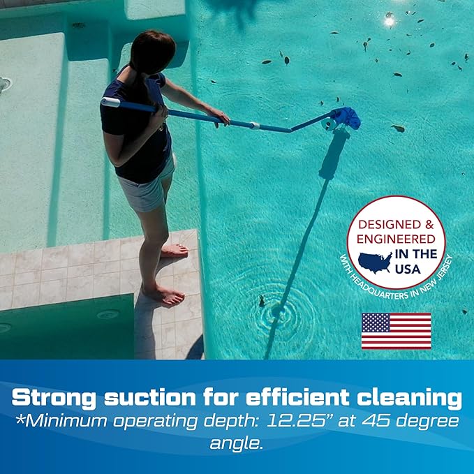 POOL BLASTER Catfish Ultra Rechargeable, Battery-Powered, Pool-Cleaner, Ideal for In-Ground Pools and Above Ground Pools for Cleaning Leaves, Dirt and Sand & Silt.