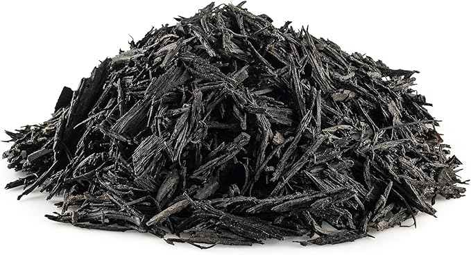 Rubberific Premium Shredded Rubber Mulch for Gardens, Lawns, and Landscaping | Long Lasting Color | Looks Like Natural Wood Mulch (75 CU. FT. - 1,350 LBS, Black)