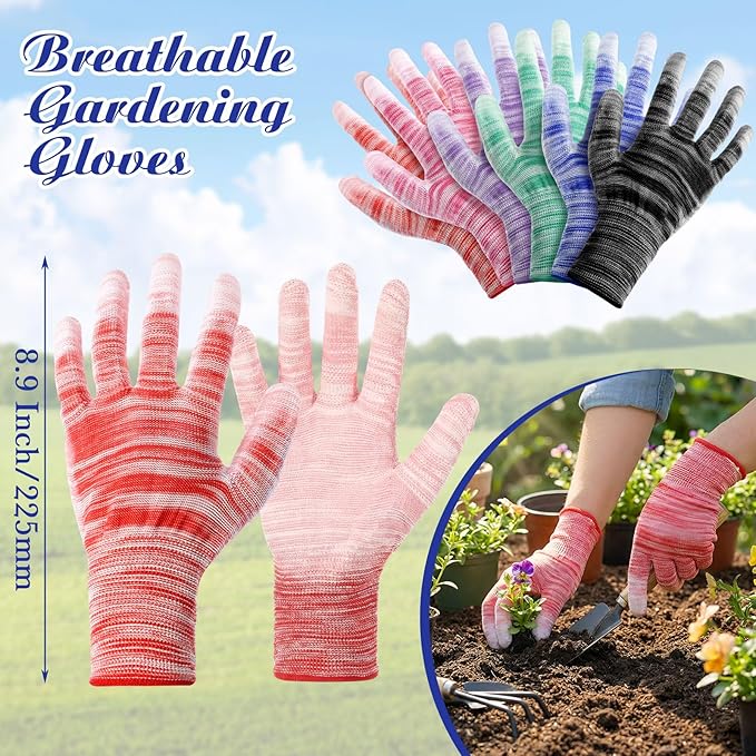 Breathable Gardening Gloves for Women and Men 8.9 Inch Multi-purpose Garden Gloves Texture Grip Comfortable Outdoor