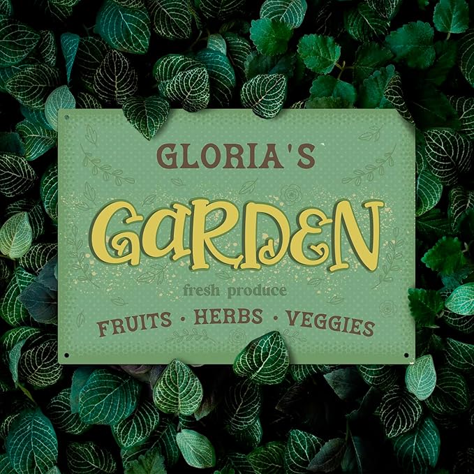 Custom Garden Signs, Holiday Season, Personalized Sign for Garden Decor Sign, 12x18 Inches, Rust Free .063 Aluminum, Fade Resistant, Made in USA by Sigo Signs