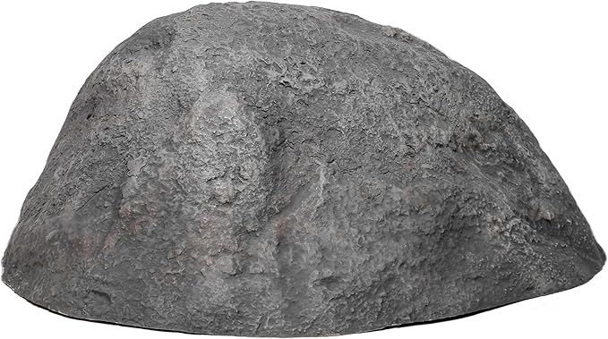 Gardenised QI004479 Outdoor Natural Artificial Round Rock Decor for Gardens, Lawns, and Landscapes - 1 Each