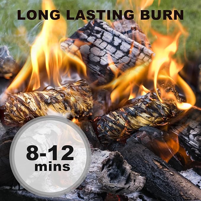 216 Natural Fire Starter - for fireplaces, Camping Campfires, Pizza ovens, fire pits, and Grills. This Product Does not Contain self-Heating Capabilities and Requires an External igni
