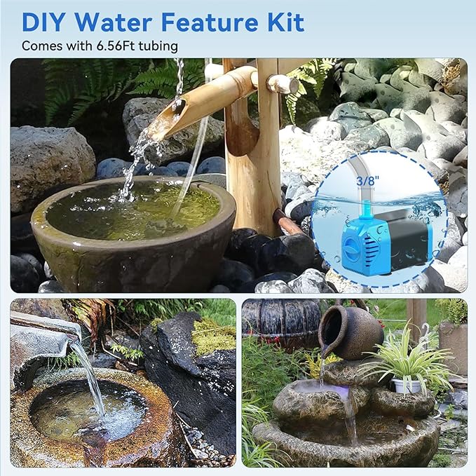 POPOSOAP Solar Water Pump, 12W Solar Fountain Pump 160GPH Flow Adjustable Solar Powered Water Pump with Dry-Run Protection for Fish Pond, Wildlife Garden, Ponds, Waterfall, Hydroponics