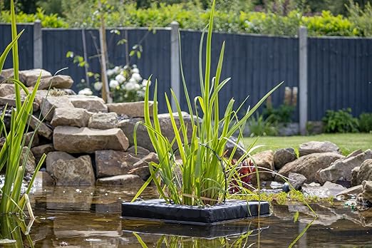 PondH2o Floating Aquatic Water Garden Pond Plant or Flower Fabric Planter Baskets, 10" Square & 14" Round, Aquaponics, Hydroponics | Value 2 Pack