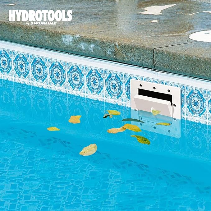 Swimline HYDROTOOLS Standard ABS Thru-Wall Skimmer Kit, White - Includes Return Fitting and Vacuum Plate, Maintenance Accessories for Above Ground and Backyard Deck Swimming Pools