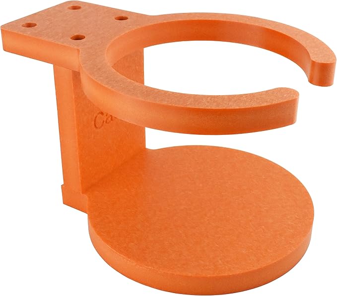 Poly Cup Holder for Adirondack Chair or Patio, Fits Standard- Large Cups (1 Pack, Orange)
