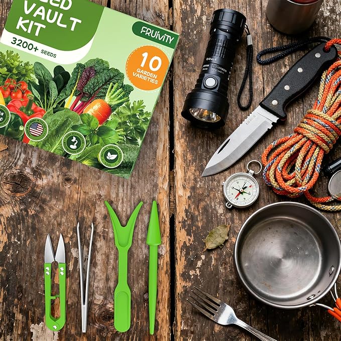 10 Heirloom Seeds Variety Pack - 3200+ Non-GMO Seeds for Planting Vegetables, Indoor Outdoor Garden Seed Starter Kit, Valentines Easter Unique Gift for Mother, Women, Mom, Friend, Her
