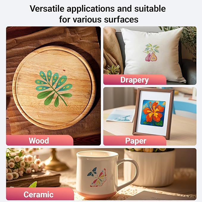 Stencils for Painting – 60pcs 3 Inch Small Stencils for Crafts Reusable, Including Flower, Plant & Butterfly Patterns, Great Templates for Painting on Wood, Fabric, Wall, Rock & Home Decor