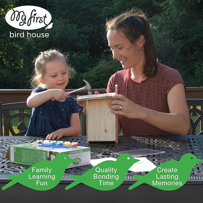 Nature's Way Bird Products DIY First Viewing Window Garden-Bird-House, Wood