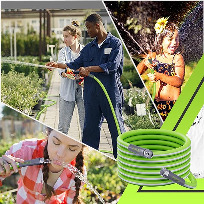 RVMATE RV Water Hose 50FT, 5/8” Inner Diameter Drinking Water Hose Lead-free, No Leaking Garden Hose For RV/Trailer/Camping, RV Accessories