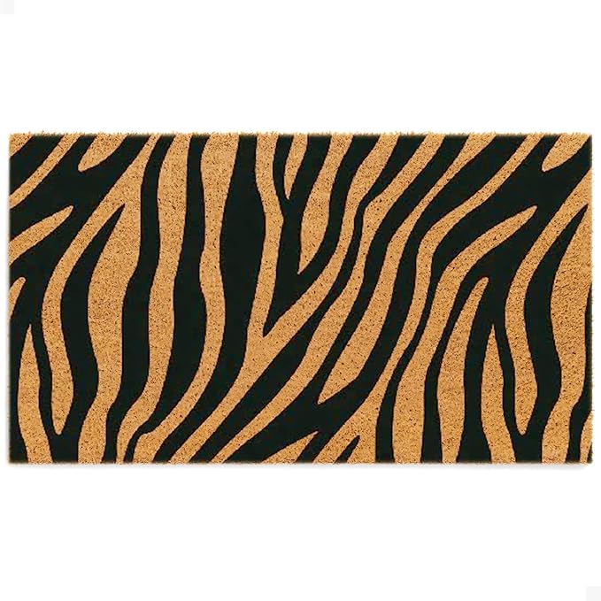 THEODORE MAGNUS Door Mat - Cat Welcome Mat for Front Door with Non-Slip Backing - Durable Doormat - Perfect for Outside Entrance Matt - Outdoor/Indoor - Safari Stride - 17" x 30"