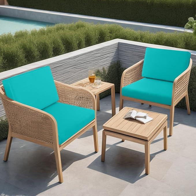 idee-home Outdoor Cushions for Patio Furniture, Outdoor Seat Cushion, Waterproof Couch Hampton Bay Deep Seat Replacement Chair Cushions for Garden Lawn Backyard Deck, 30 x 30