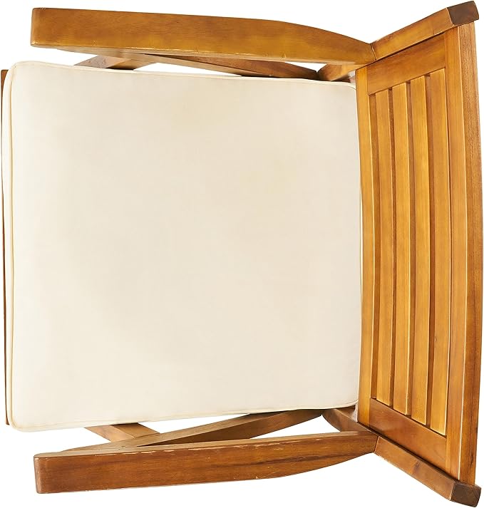 Christopher Knight Home Hermosa Acacia Wood Dining Set, 5-Pcs Set, Teak Finish