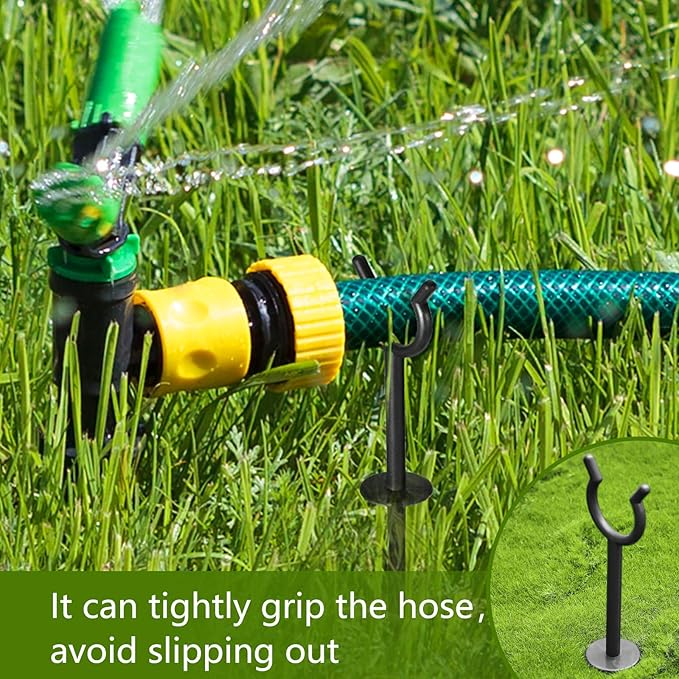 Taiyin 3/4'' Garden Hose Holder Brackets Garden Guide Holder Decorative Outdoor Guide Stakes Support Spike Plant Tool to Keep Off Lawn for Yard