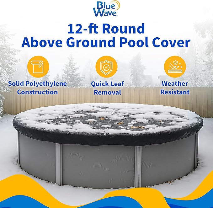 Blue Wave 8-Year 12-ft Round Above Ground Pool Winter Cover