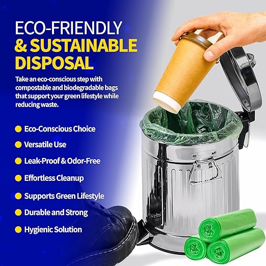 Pet Fit For Life - Steel Trash Can with Lid, Steel Galvanized Trash Can, Step Foot Pedal, Plastic Inner Lining, Custom Liner Bags, Weather-Resistant Outdoor Bin for Yard, 16" Tall, 5L/1.3 Gallons