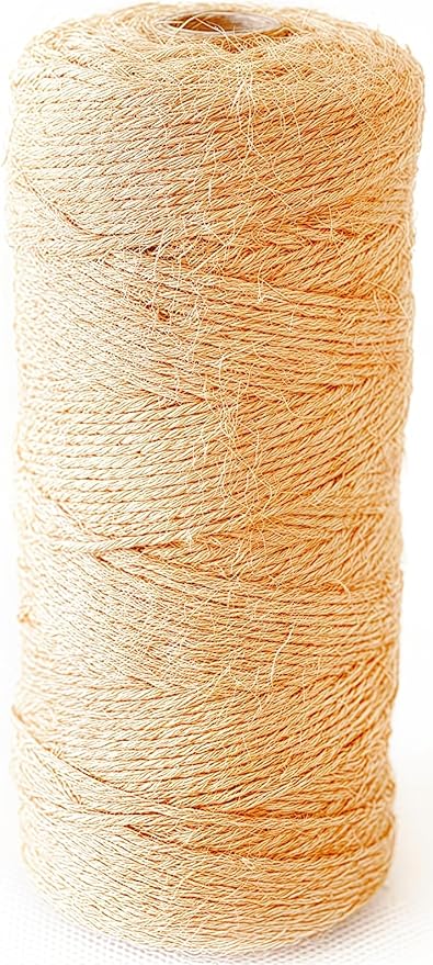 2MM Natural Jute Twine String — 600Ft Brown Durable Jute Rope, Used for Hand Crochet, Climbing Plant, Gardening Flowers, Home Decorations, Art Crafts Gift Packaging, Weddings, Christmas