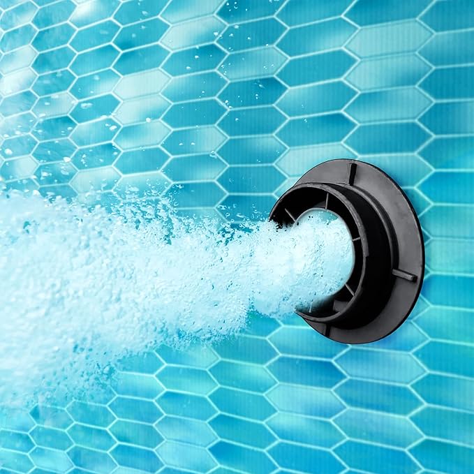 Funsicle Quickset Designer 15' x 36" Round Above Ground Swimming Pool, with FiltraBoost 800 GPH Filter Pump, Type D Filter Cartridge & Repair Patch, Dark Herringbone