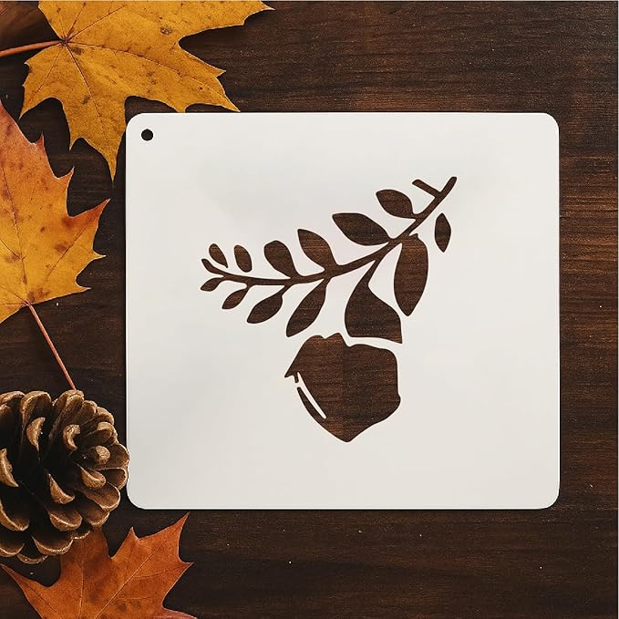 Fall Stencils 56PCS 4in Reusable Plastic Templates Fall Craft Paint Stencil DIY Crafts Thanksgiving Autumn Decoration for Fabrics Window Wall Home Wood(4inch 56 Pack)