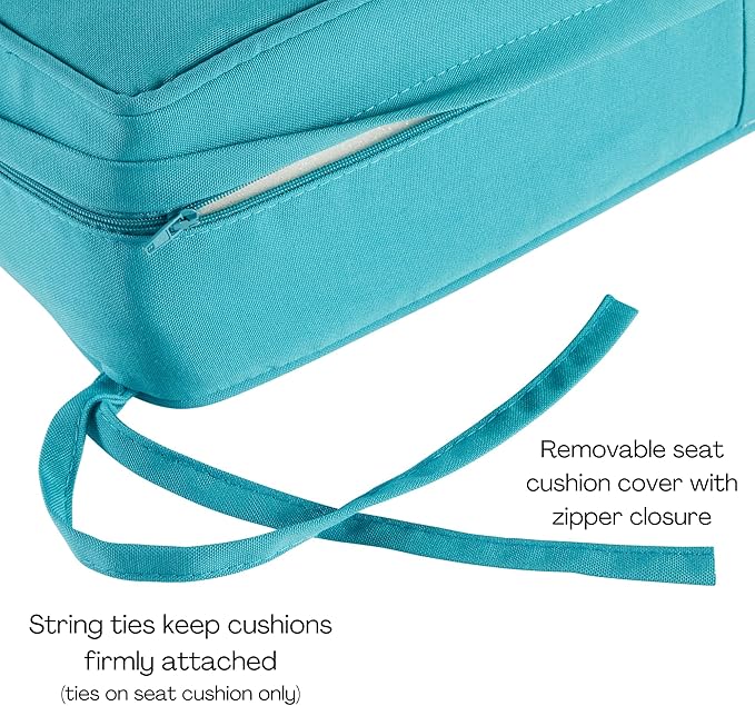 Greendale Home Fashions Outdoor Reversible 2-Piece Deep Seat Cushion Set, Arctic