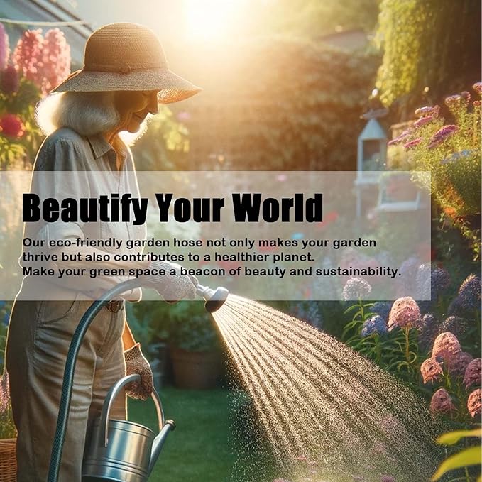 Lightweight Flexible PVC Garden Hose - 20FT Leakproof Water Hoses with Shut Off Valve and 3/4 Inch GHT Fittings for Small Yard and Outdoor Cleaning