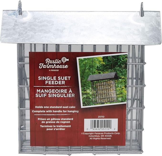 Woodlink Rustic Farmhouse Single Suet Galvanized Feeder