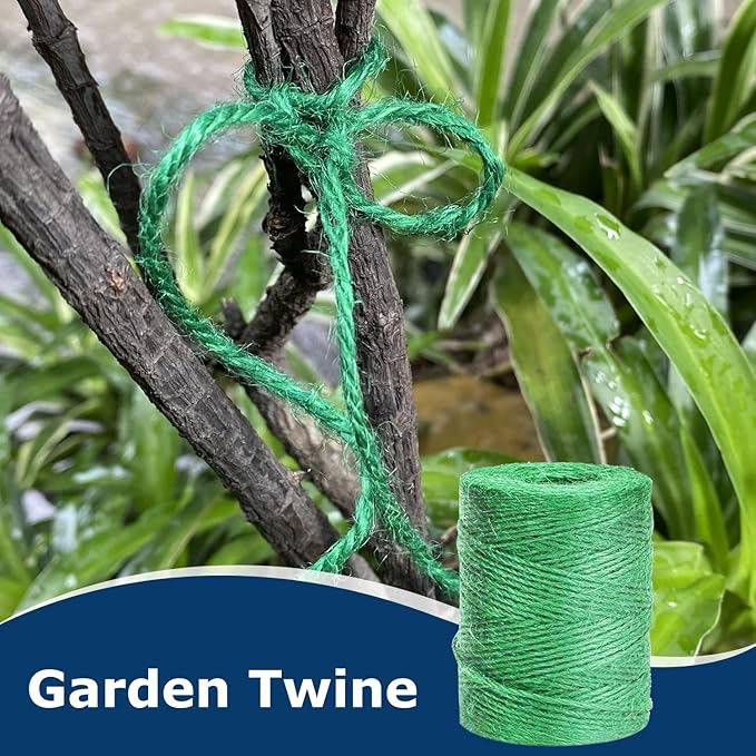 Vanhench 805ft Garden Twine, Green Twine String for Christmas Supplies Gardening Tomato Climbing Plant Tie Floristry Arts & Crafts, Hanging Planter Basket, Greenhouse Plant Accessories (Green)