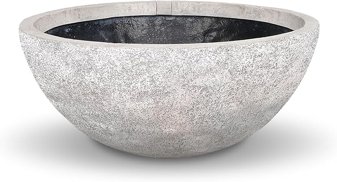 Aquascape Fountain Bowl Container Water Garden, Lunar Gray, 32 inch Dia (81 cm), 78395