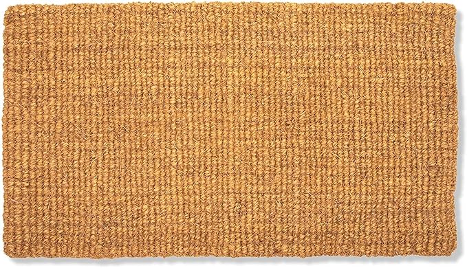 Juvale Coir Doormat - 17" x 30", Brown, Low Pile - Indoor & Outdoor Entryway Welcome Mat for Front Door - Natural Fiber Outdoor Doormat