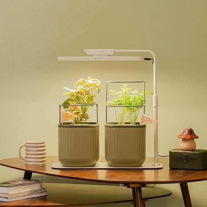 Vego garden Grow Lights Stand for Indoor Plants, Full-Spectrum Grow Light MimicsNatural Sunlight with Customized Adjustable Height supports seedlings, fruit, houseplants, herbs, greens, and microgreens.